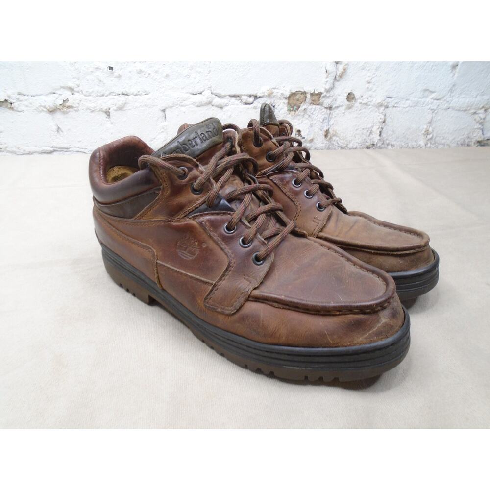 Timberland Heritage Mens 10 M Lace Up Gore-Tex Brown Leather Ankle Boots Hiking